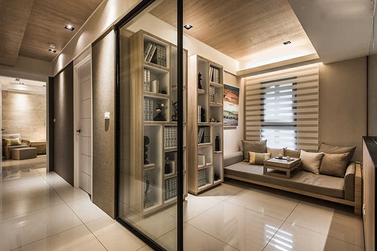 现代前卫风格家装设计室内装修效果图-书房 现代前卫风格家装设计室内装修效果图-书房