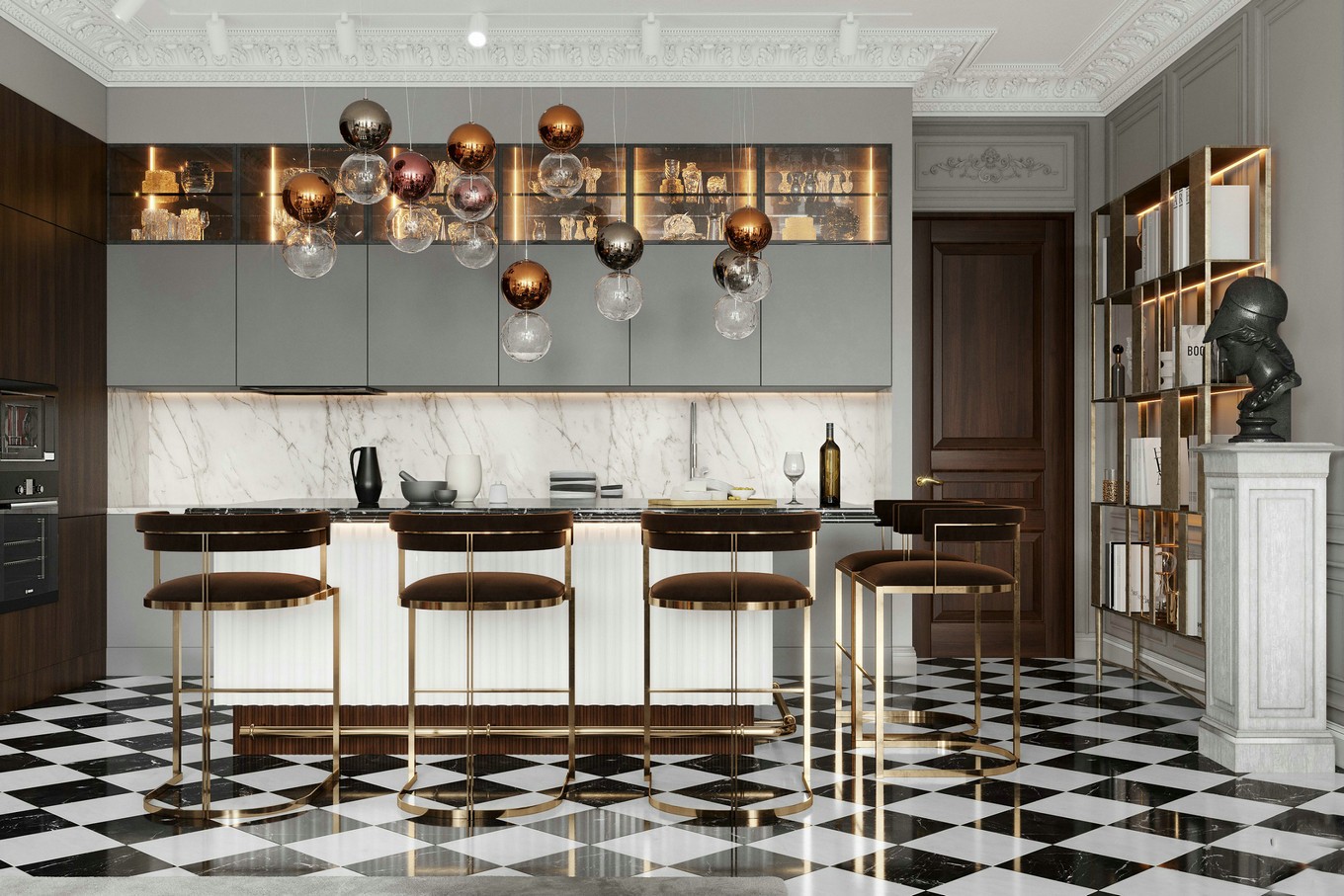 佛山装修公司欧式风格室内装修效果图-厨房 佛山装修公司欧式风格室内装修效果图-厨房