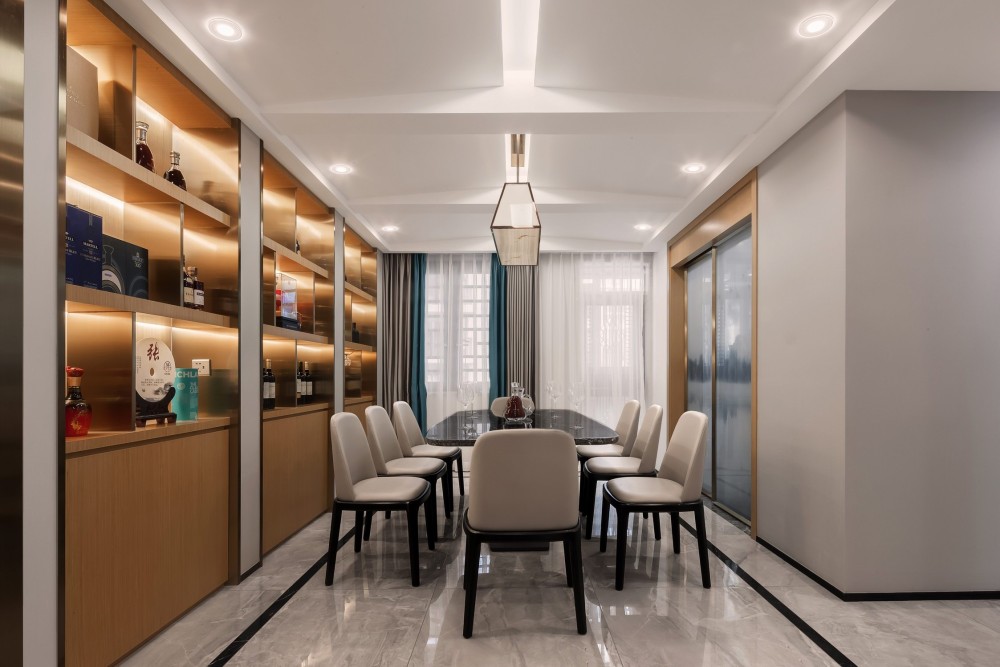 新中式风格室内家装案例效果图-餐厅 新中式风格室内家装案例效果图-餐厅