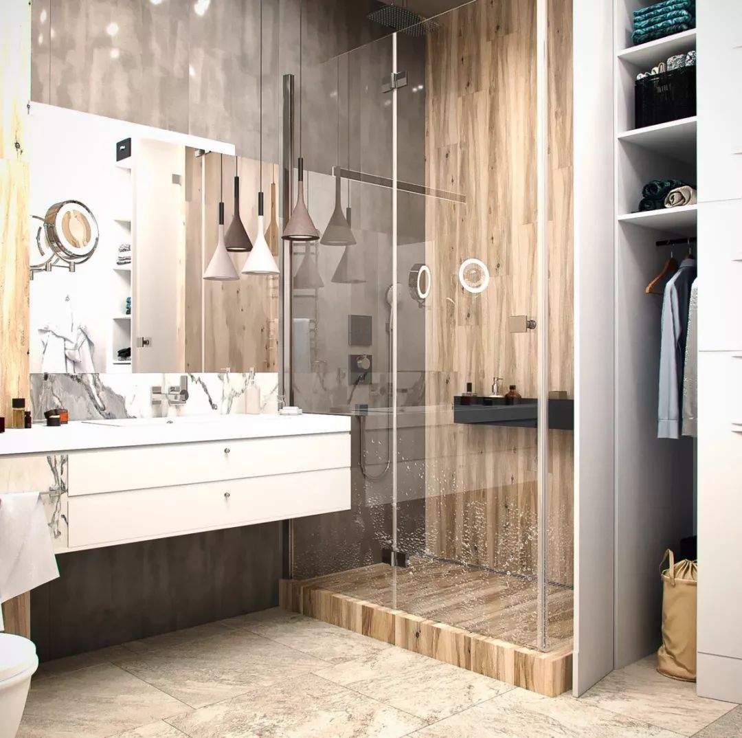 简欧现代混搭风格家装设计室内装修效果图-卫生间 简欧现代混搭风格家装设计室内装修效果图-卫生间