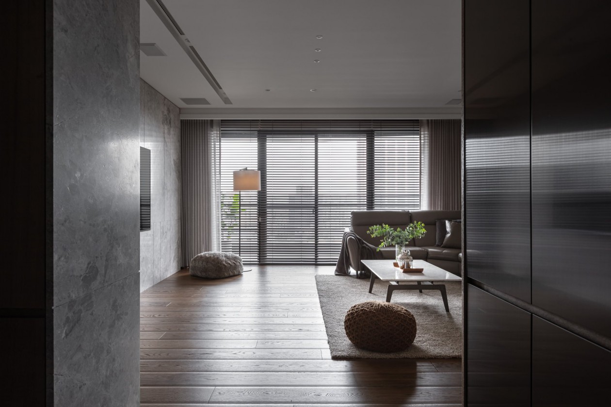 现代简约风格室内设计家装案例-客厅落地窗 现代简约风格室内设计家装案例-客厅落地窗