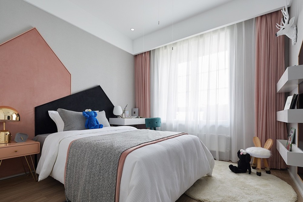 轻奢风格室内家装案例效果图-儿童房 轻奢风格室内家装案例效果图-儿童房