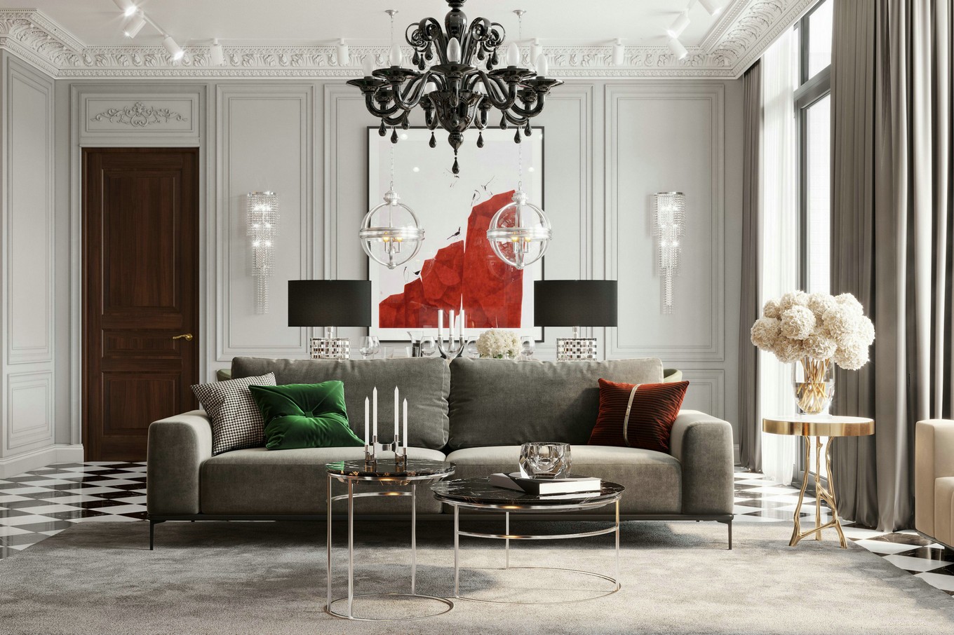 佛山装修公司欧式风格室内装修效果图-客厅 佛山装修公司欧式风格室内装修效果图-客厅